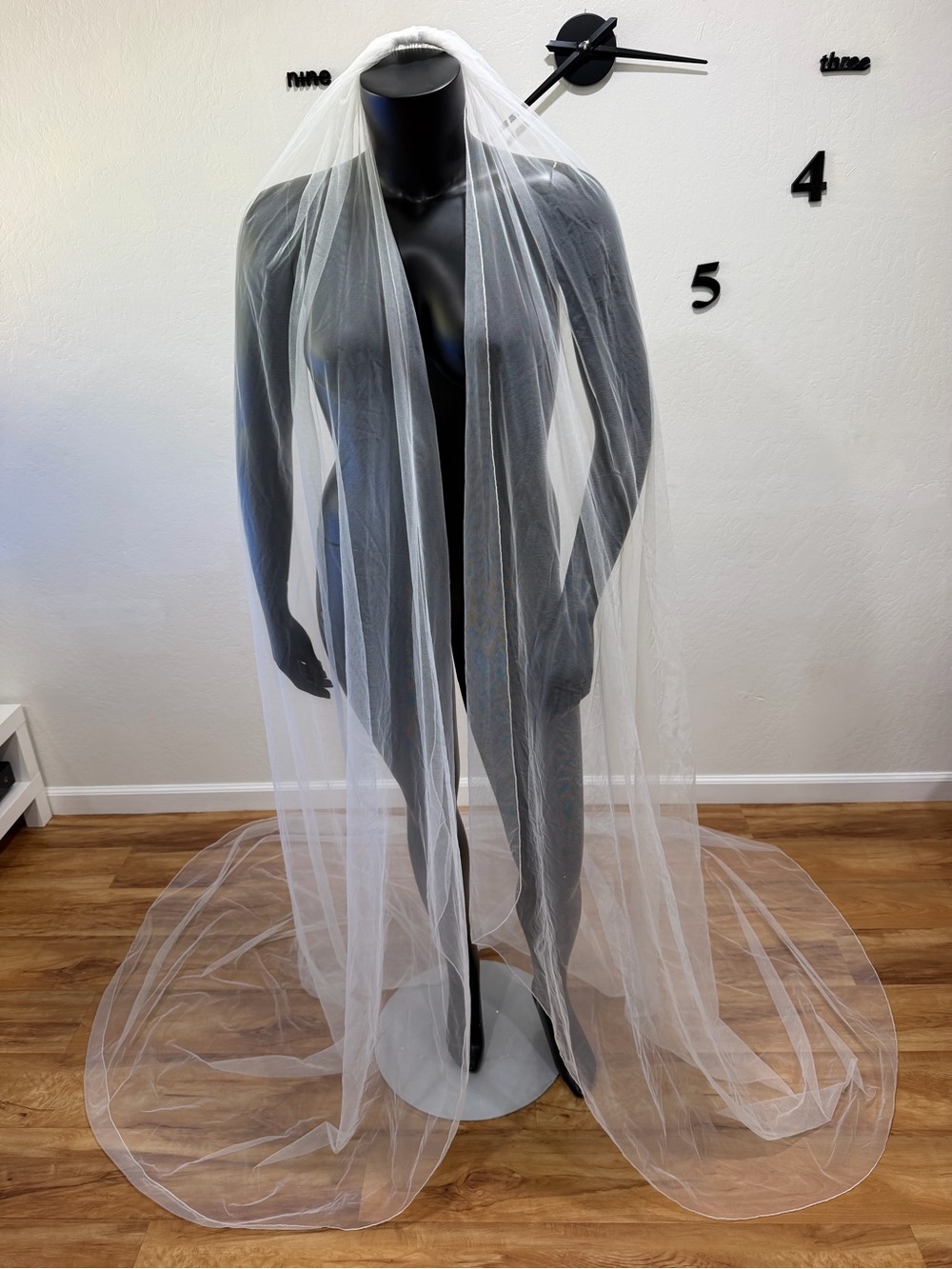 Ivory Cathedral Length Bridal Wedding Veil with Comb